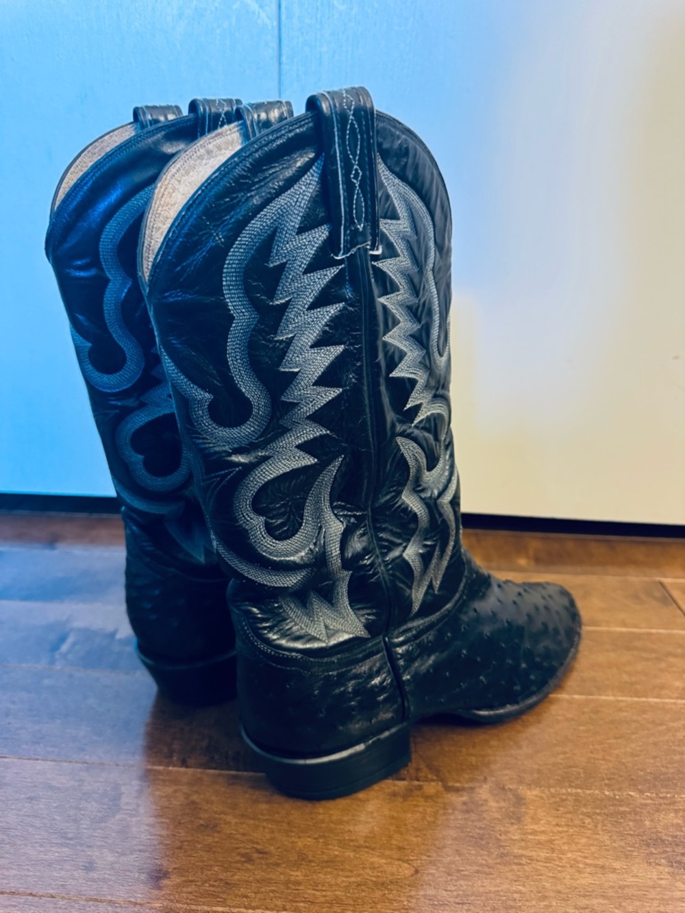Tony Lama Men’s Exotic Full-Quill Ostrich Leather Western Boots Size 10.5D - Picture 8 of 15
